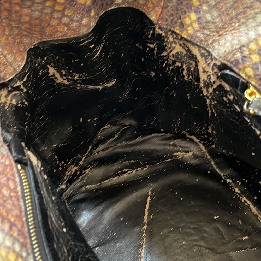 Prada Python Snake Pattern Large Leather Tote Bag - Picture 11 of 17